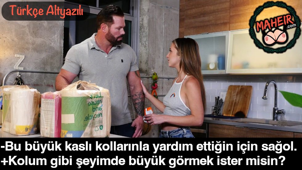 Ağır Poşetleri Taşımasına Yardım Ettiğim Komşu Kızına Bandırdım